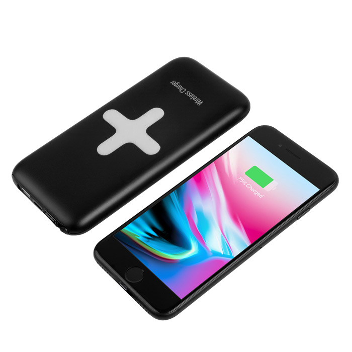 Внешний аккумулятор с беспроводной зарядкой Okira Wireless