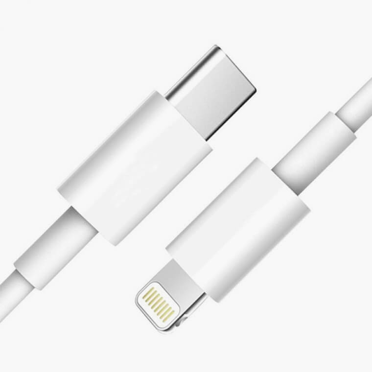 Фирменный кабель Apple Lightning USB Type-C для быстрой зарядки мобильных устройств