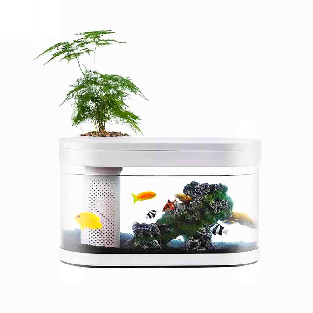 Аквапонная ферма Xiaomi Eco Fish Tank: автономная экосистема на вашем столе