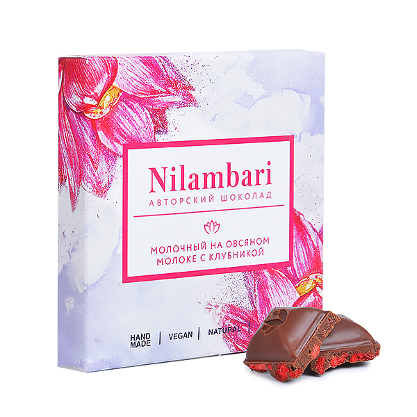 Натуральный безлактозный шоколад на овсяном молоке Nilambari