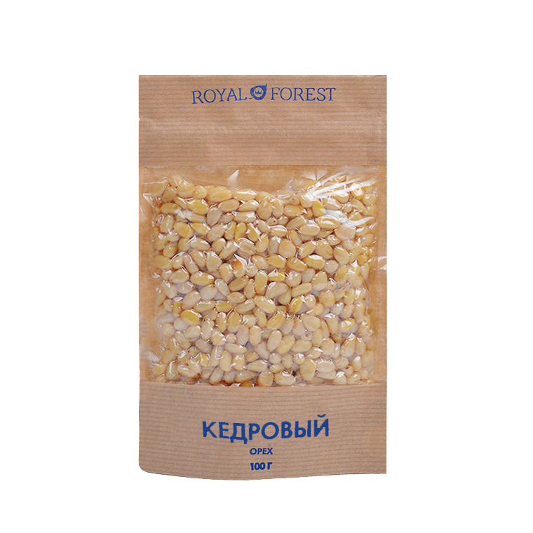 Отборные необжаренные кедровые орехи Royal Forest без соли, специй и консервантов