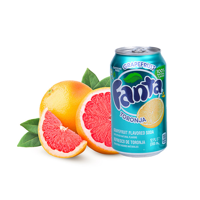 Набор Fanta Grapefruit: оригинальный вкус знакомого напитка — 3 банки по 355 мл