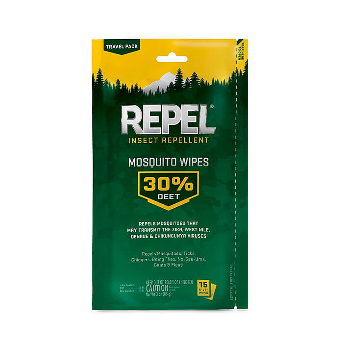 Суперсильные салфетки-репеллент Repel Insect: защита от насекомых на весь день — набор 15 шт.