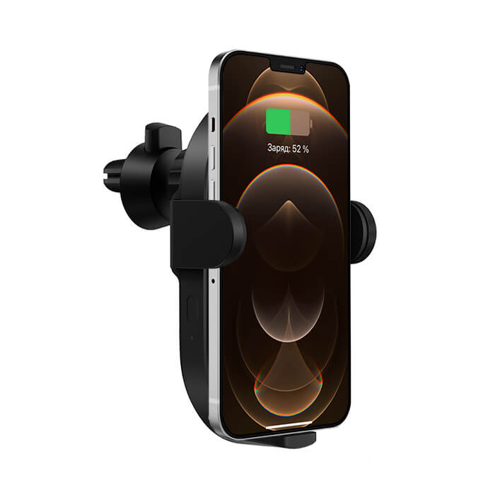 Автодержатель для смартфона Xiaomi Wireless Car Charger с беспроводной зарядкой и сенсорным креплением