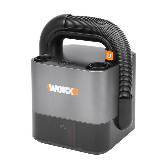 Портативный аккумуляторный пылесос Worx WX030 c выдвижным шлангом и двумя сменными щетками
