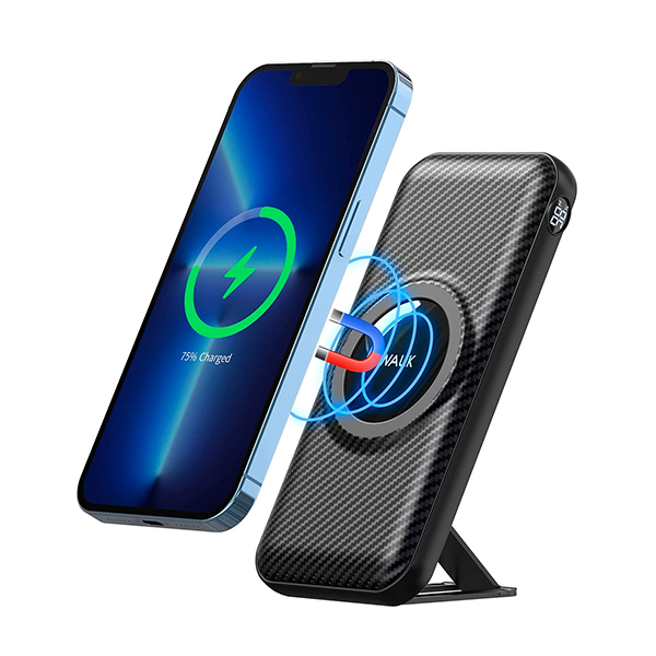 Беспроводной пауэрбанк iWALK PowerStand на 20 000 мАч с креплением MagSafe, откидной подставкой и магнитным стикером
