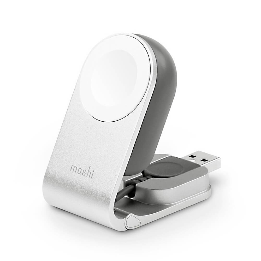 Беспроводная зарядная платформа Moshi Flekto Compact для Apple Watch с регулируемым углом наклона  