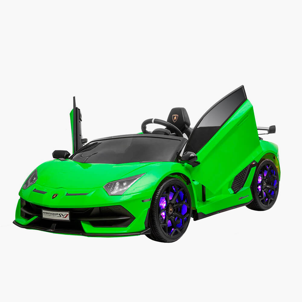 Детский электромобиль Lamborghini RiverToys A333MP с эксклюзивным дизайном, пультом, автомагнитолой и яркими LED-фарами