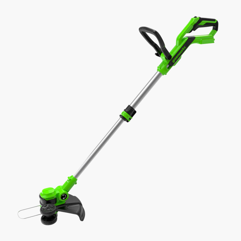 Легкий аккумуляторный триммер Greenworks G24LT30 с автоподачей лески, мягкой рукоятью и защитой от перегрузок