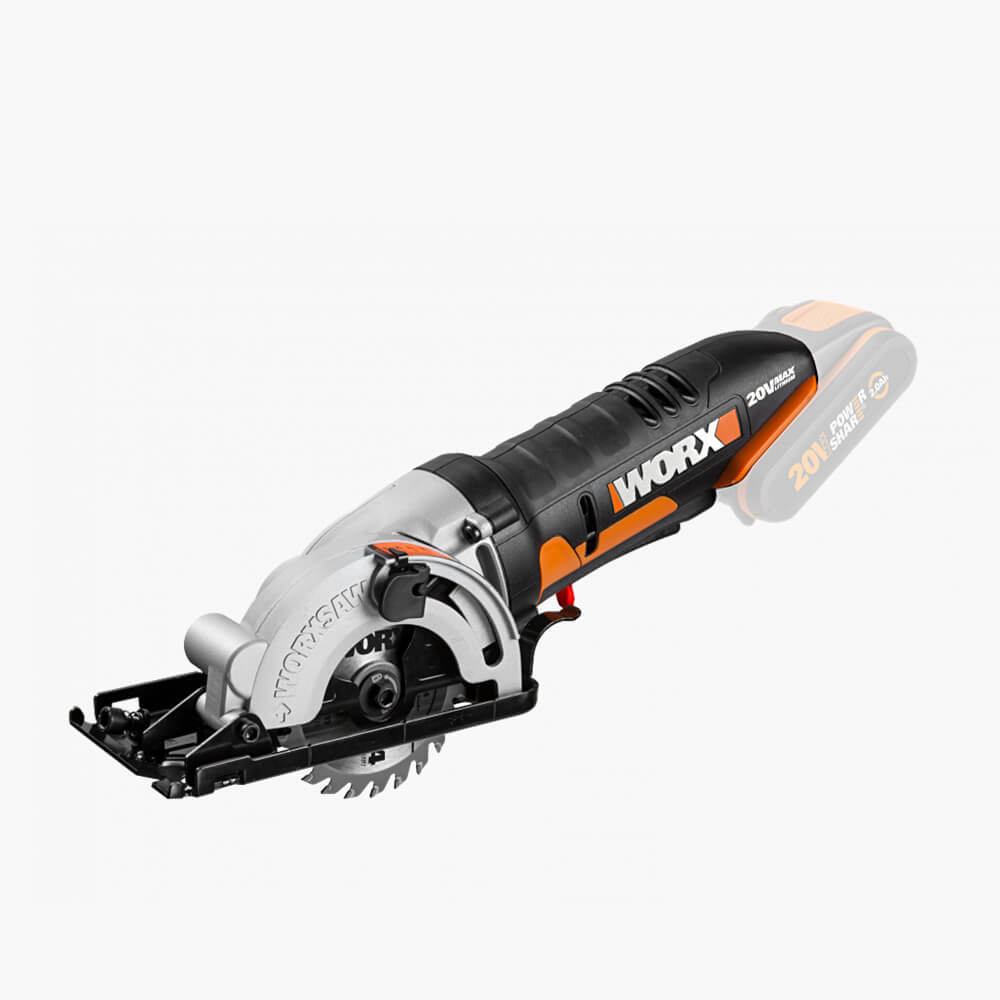 Аккумуляторная дисковая мини-пила WORX WX527 с точной регулировкой глубины реза