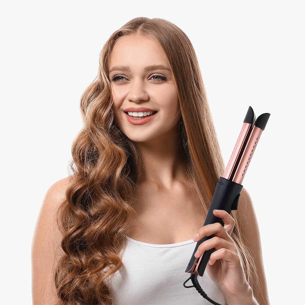 Немецкий мультистайлер Dewal Beauty Lily с турмалиновыми пластинами, точной регулировкой температуры и функцией охлаждения 