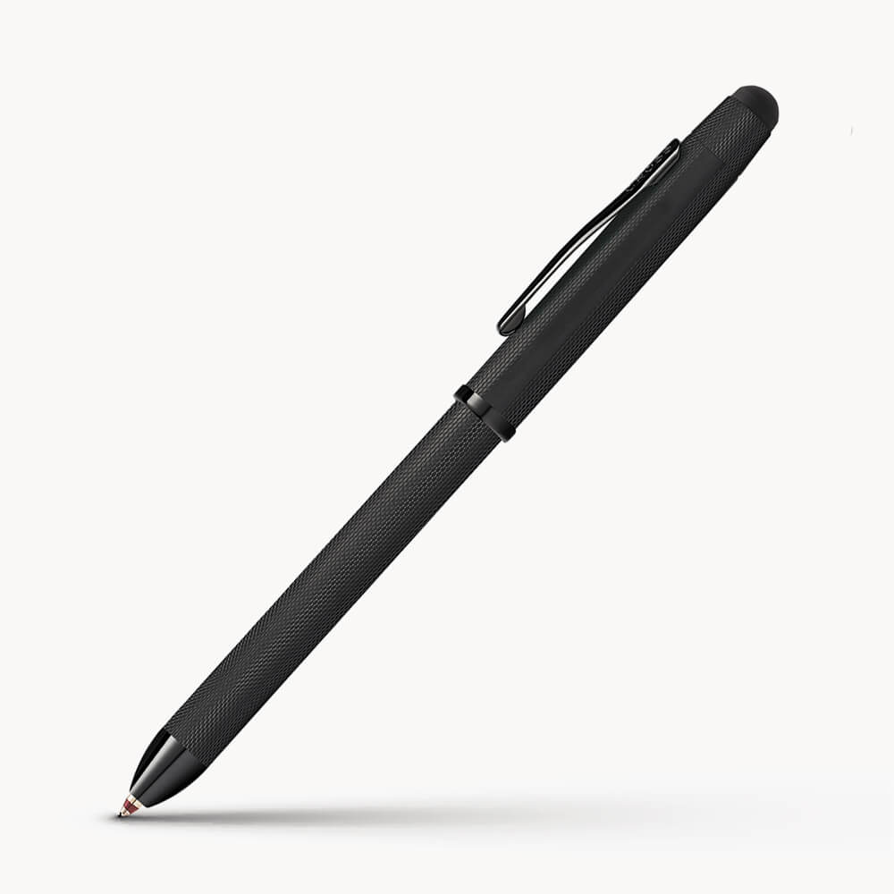 Двухцветная ручка Cross Tech3+ с поворотным механизмом, карандашом, ластиком и стилусом для сенсорных экранов