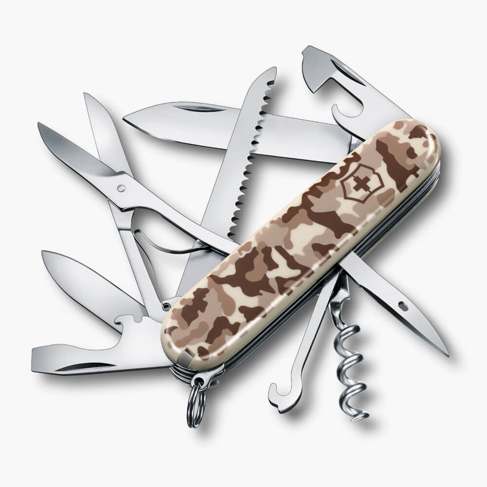 Складной нож-мультитул Victorinox Huntsman c 14 инструментами в лимитированном исполнении Camouflage