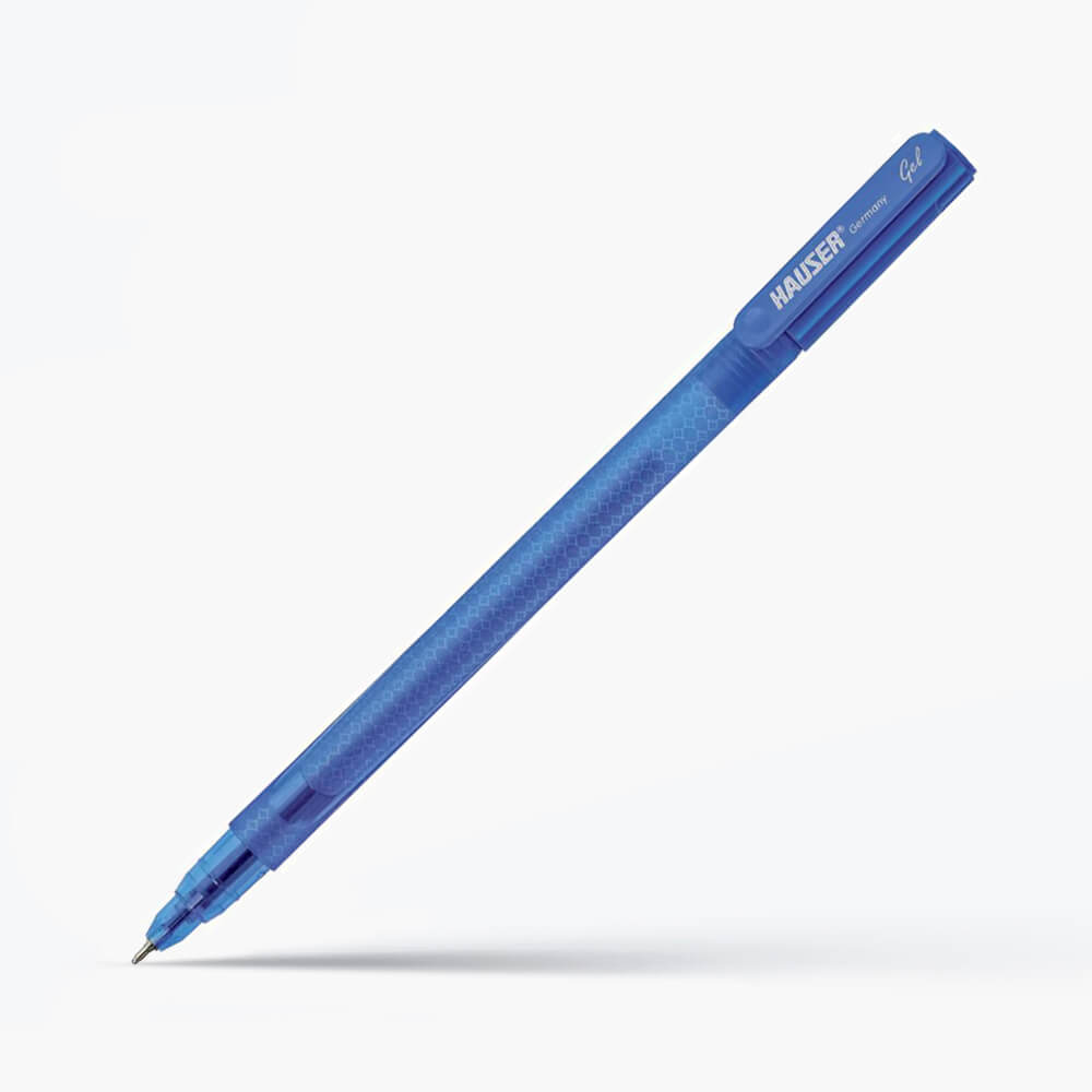 Набор немецких гелевых ручек Hauser H6081G-blue с пишущей системой Acu-Flow, 50 шт.