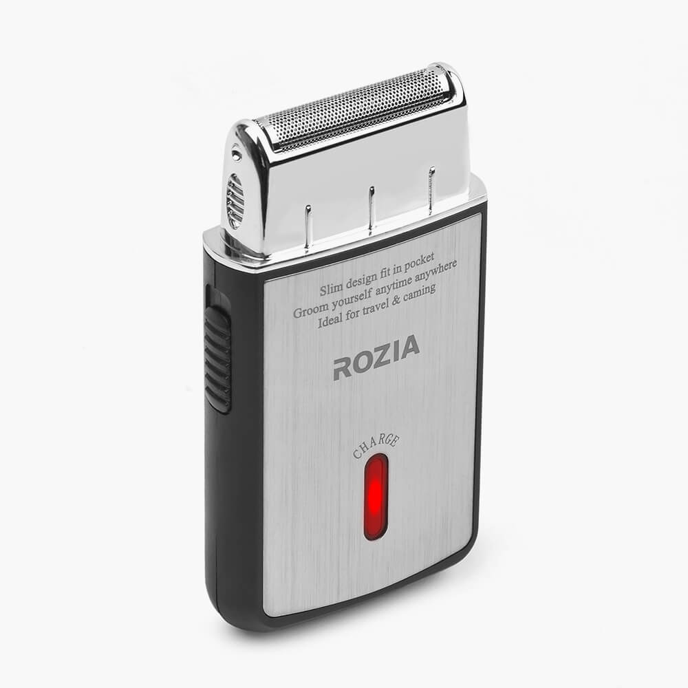 Аккумуляторная мини-электробритва Rozia Trimfolder HT-9321 с триммером для контуринга