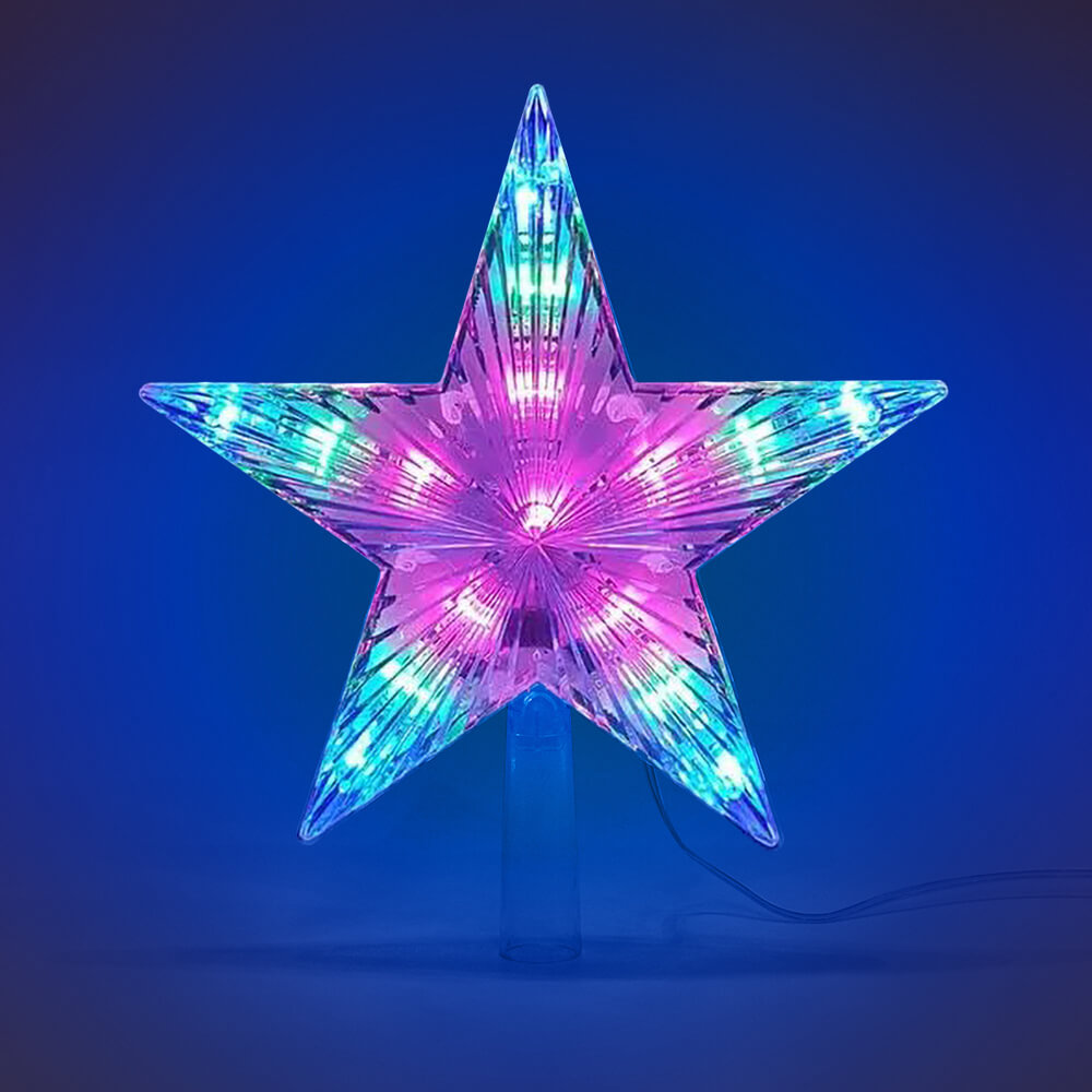 Украшение для новогодней ёлки «Звезда» с LED-подсветкой 