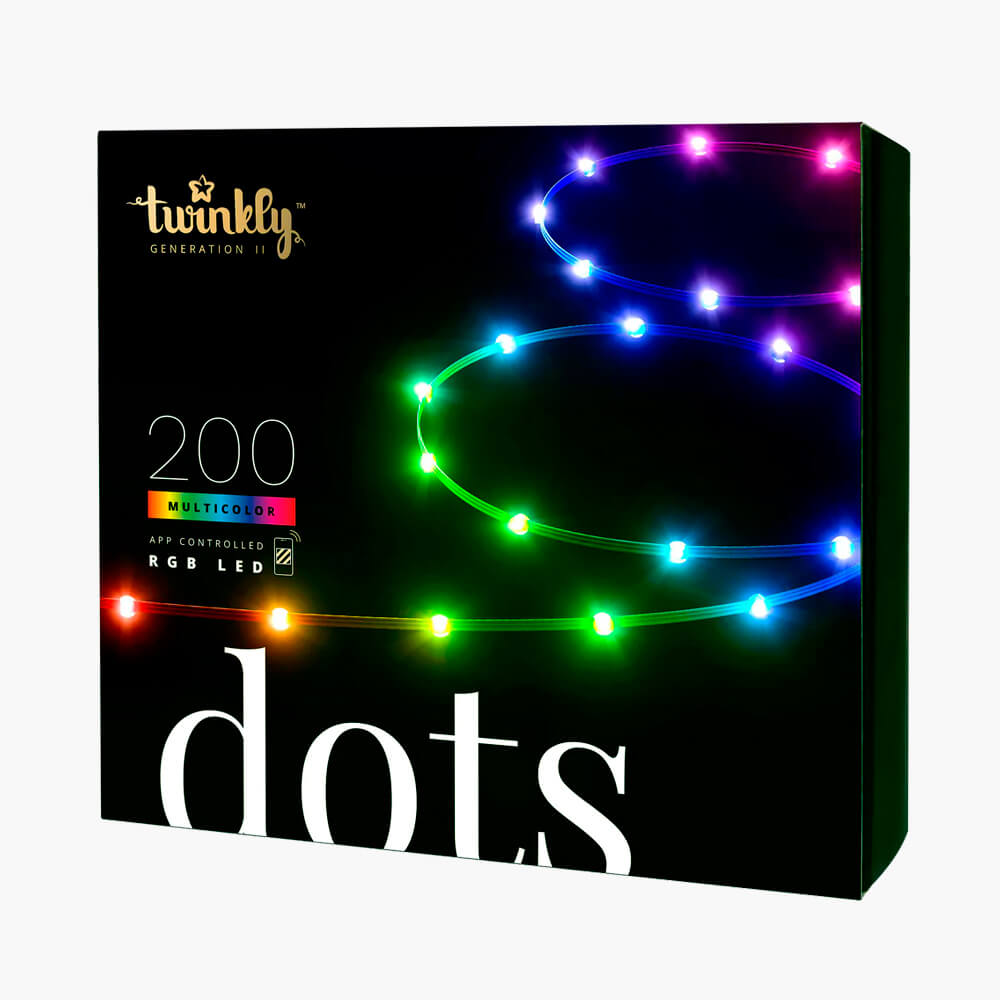 Cмарт-гирлянда Twinkly Dots с управлением через мобильное приложение, 10 метров, 200 ламп