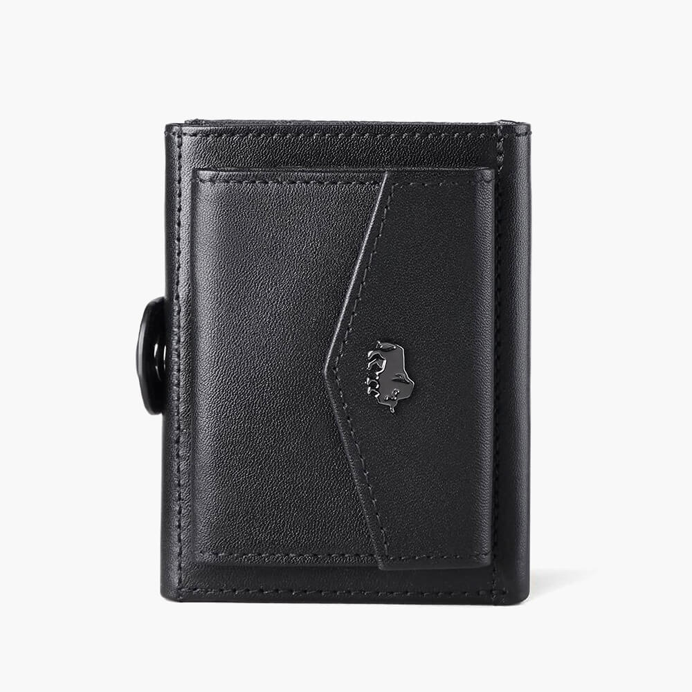 Мужской бумажник ручной работы Bison Denim из воловьей кожи с покрытием AquaShield и RFID-защитой пластиковых карт