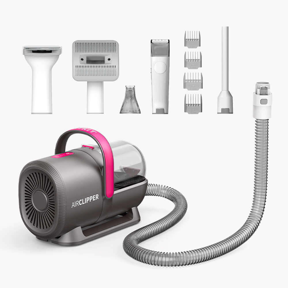 Профессиональный набор для стрижки кошек и собак Petkit AirClipper с триммером-пылесосом и 8 насадками