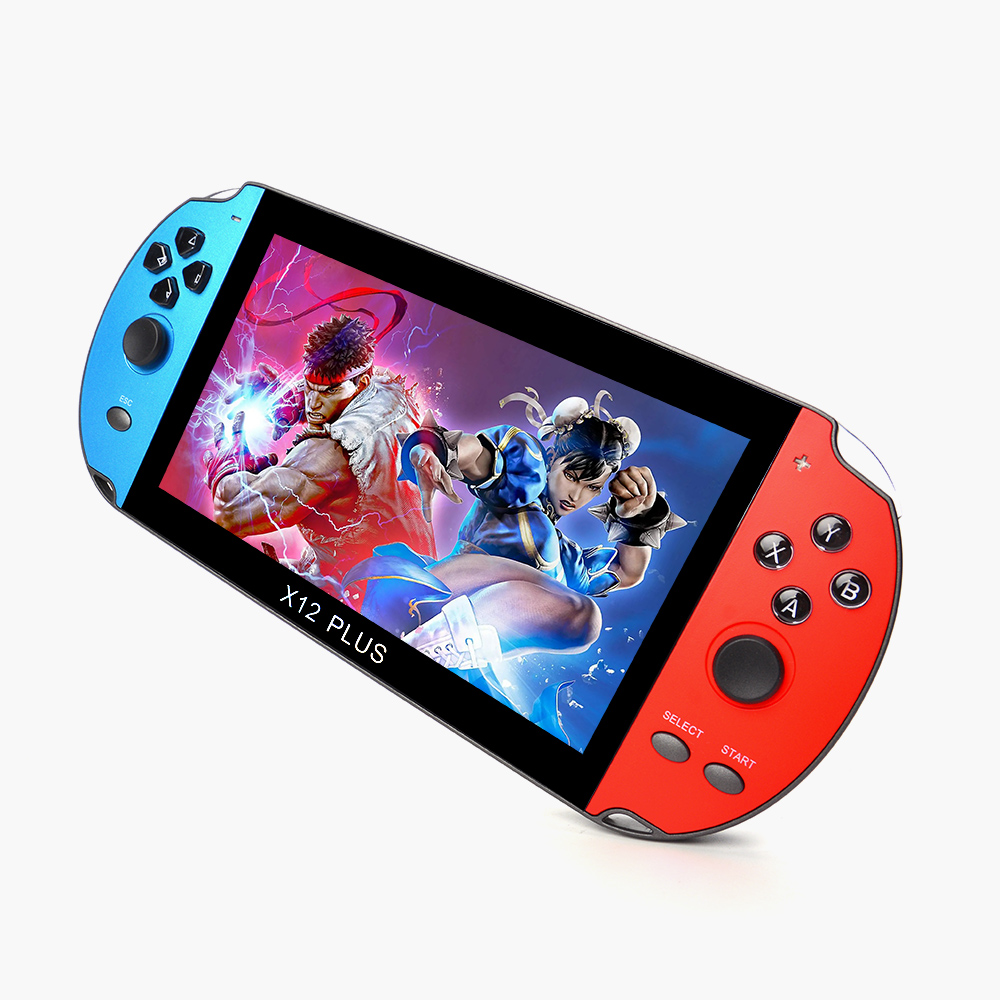 Портативная игровая приставка DataFrog X12 Plus с расширяемой библиотекой игр, дисплеем 7,1 дюйма и памятью на 16 Гб