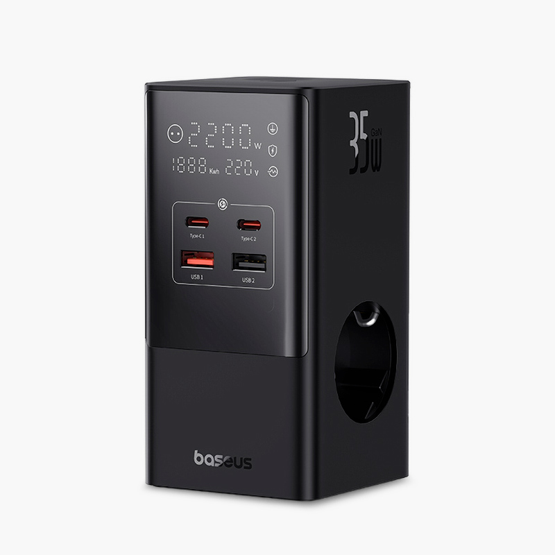 Сетевое зарядное устройство Baseus PowerCombo Tower Powerstrip