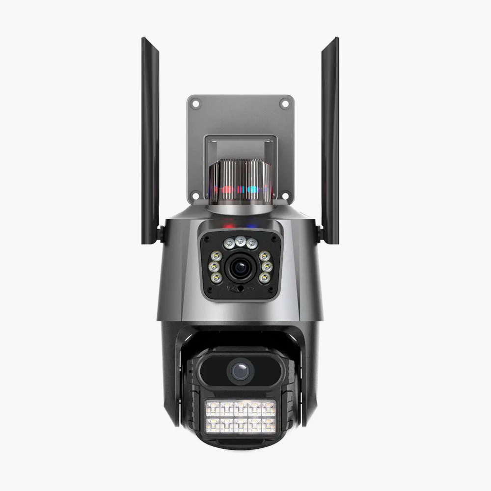 Панорамная охранная камера ABT Vision 360 с ночным режимом, 8-кратным зумом, распознаванием людей и аудиосвязью