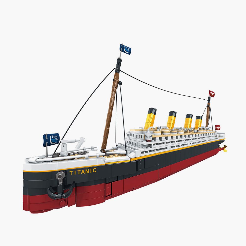 Реалистичный конструктор MGY Titanic для сборки знаменитого лайнера в масштабе 1:450, 1507 деталей