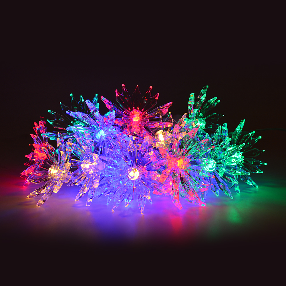 Новогодняя гирлянда «Цветы» с яркими светодиодами Neon-LED и модульной системой подключения, 8 м, цвета на выбор