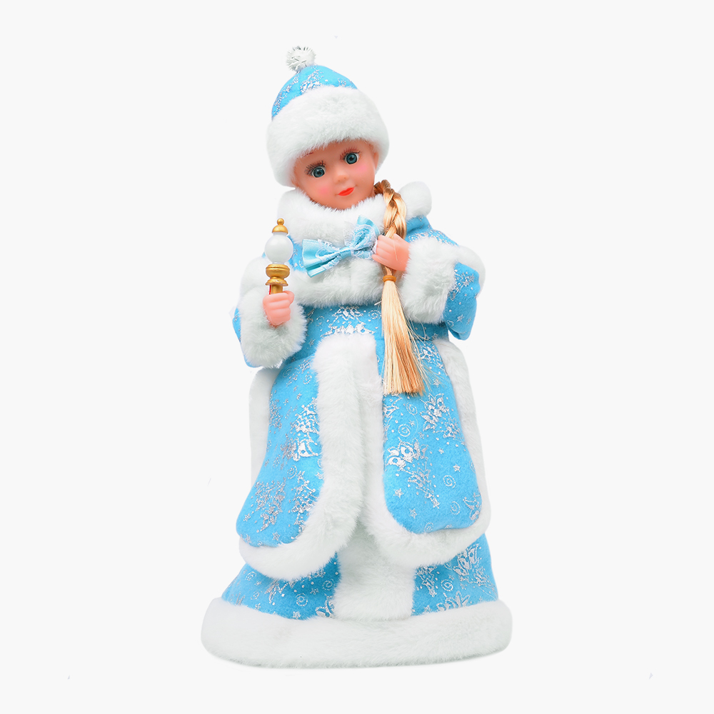 Танцующая музыкальная игрушка Christmas Tale Снегурочка, 3 цвета на выбор