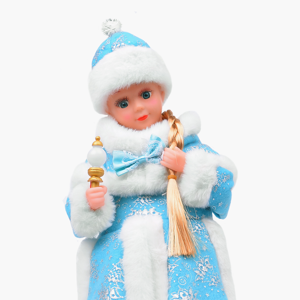 Танцующая музыкальная игрушка Christmas Tale Снегурочка, 3 цвета на выбор