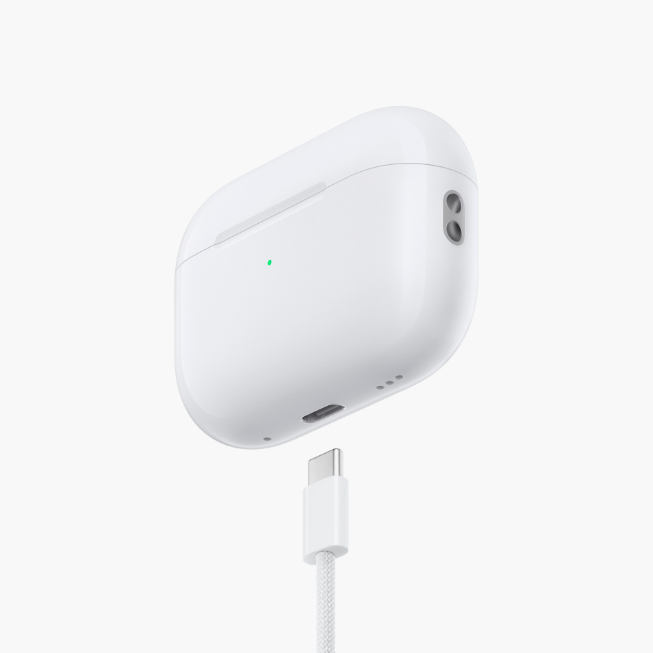 Беспроводные наушники Apple AirPods Pro 2-го поколения с акустическим чипом Apple H2 и адаптивным шумоподавлением, USB-C