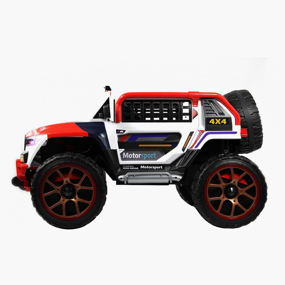 Двухместный детский электромобиль RiverToys K007AM в дизайне BMW с дистанционной системой управления, медиапанелью и LED-фарами