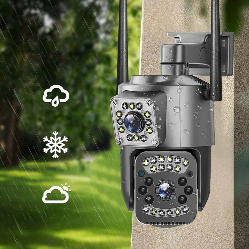 Панорамная Wi-Fi-камера ABT Smart Home с ночным режимом, распознаванием людей, двойной системой подключения и аудиосвязью