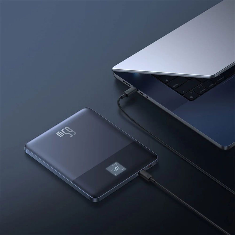 Сверхтонкий пауэрбанк Baseus Blade 2 для ноутбуков и смартфонов с литий-полимерным аккумулятором и поддержкой быстрой зарядки