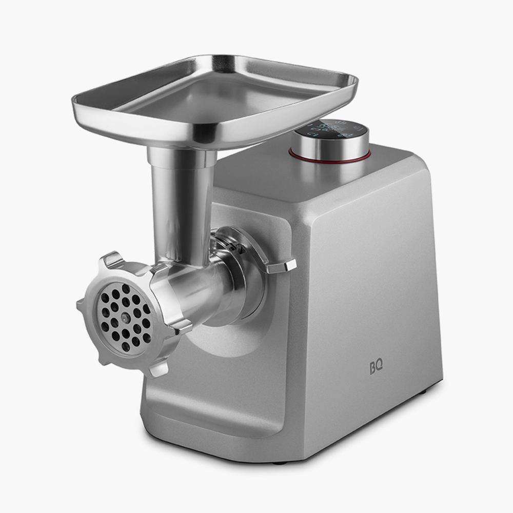 Электрическая мясорубка BQ MG1007 с мотором PowerBoost, реверсом и насадками для фарша, колбас и кеббе