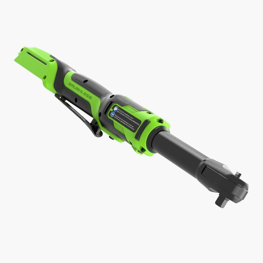 Аккумуляторный гайковерт-трещотка Greenworks GD24RWX с бесщеточным двигателем DigiPRO и бесступенчатой регулировкой мощности