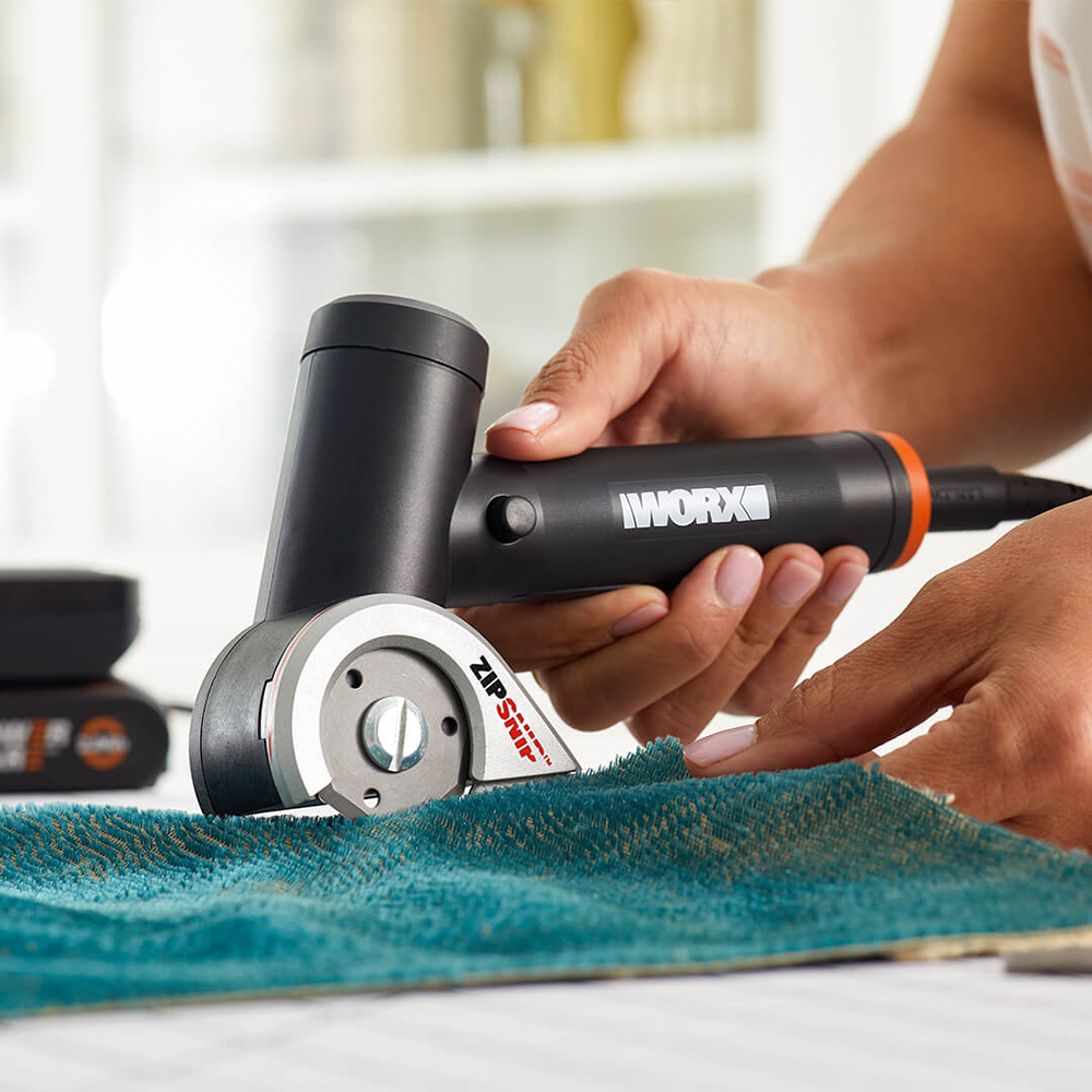 Аккумуляторный нож WORX WX745.9 Maker X с кнопкой блокировки, направляющей и самозатачивающимся лезвием