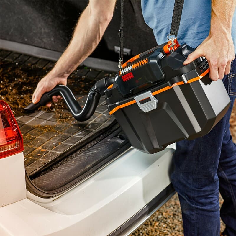Аккумуляторный хозяйственный пылесос WORX Nitro WX031.9 20V с бесщеточным мотором и режимом воздуходува