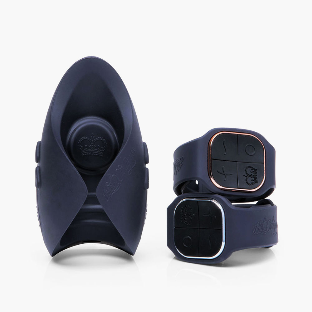 Эротический массажер для двоих Hot Octopuss Pulse Duo Lux c цифровой вибросистемой и браслетами для дистанционного управления