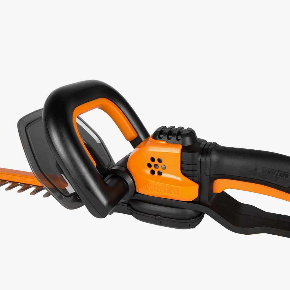 Аккумуляторный кусторез WORX WG261E с двигателем EcoPower и двусторонним лезвием с лазерной заточкой и алмазным напылением