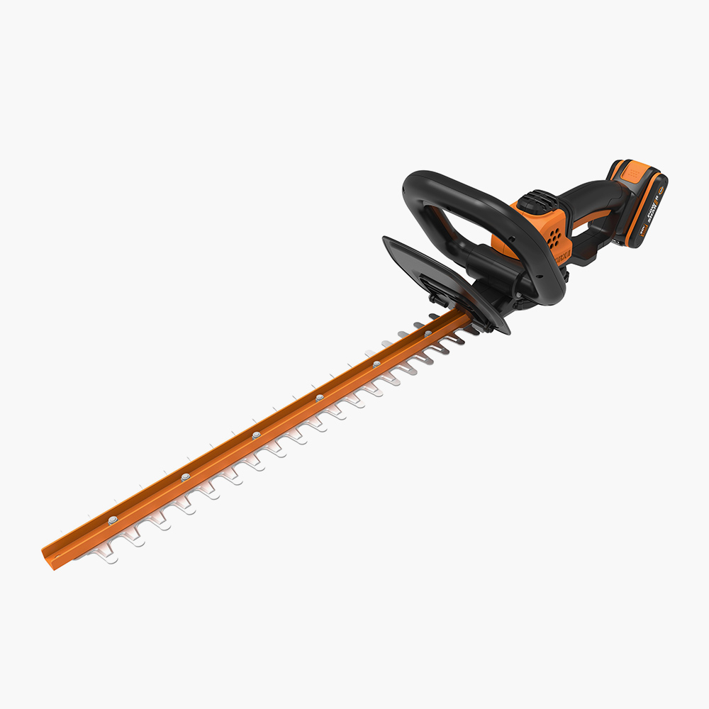 Аккумуляторный кусторез WORX WG261E с двигателем EcoPower и двусторонним лезвием с лазерной заточкой и алмазным напылением