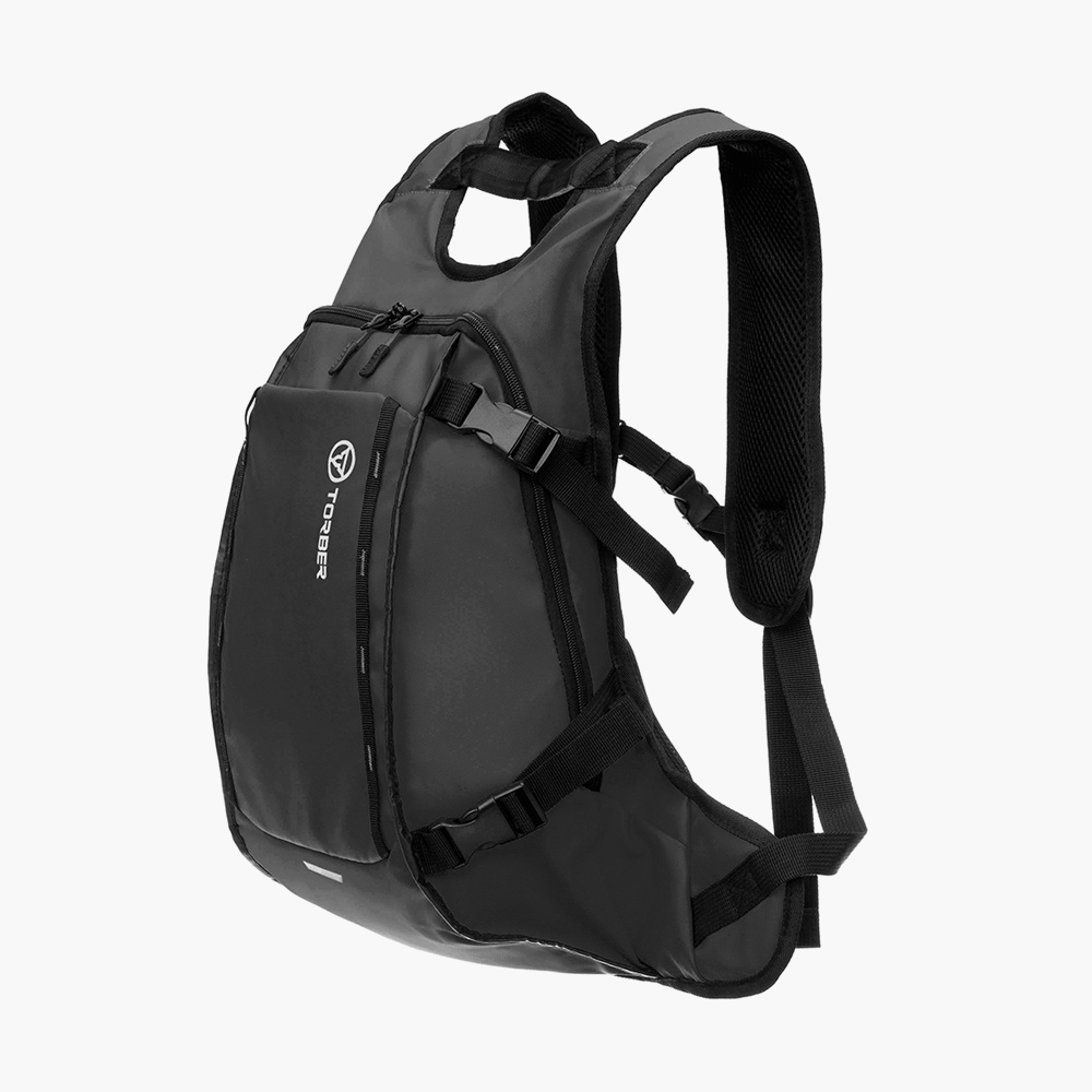 Рюкзак Torber Mobi T1809 из экологичного полимера PolyAir с дышащей спинкой, отделениями для ноутбука и планшета
