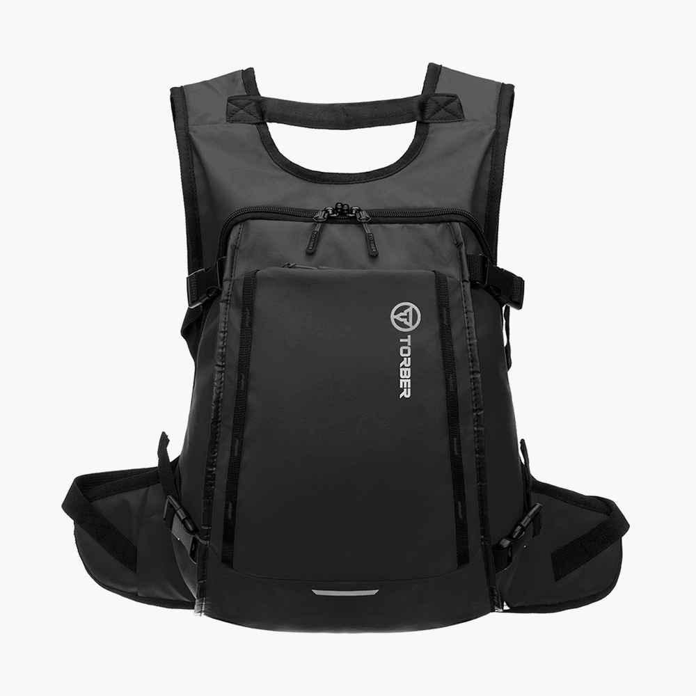 Рюкзак Torber Mobi T1809 из экологичного полимера PolyAir с дышащей спинкой, отделениями для ноутбука и планшета