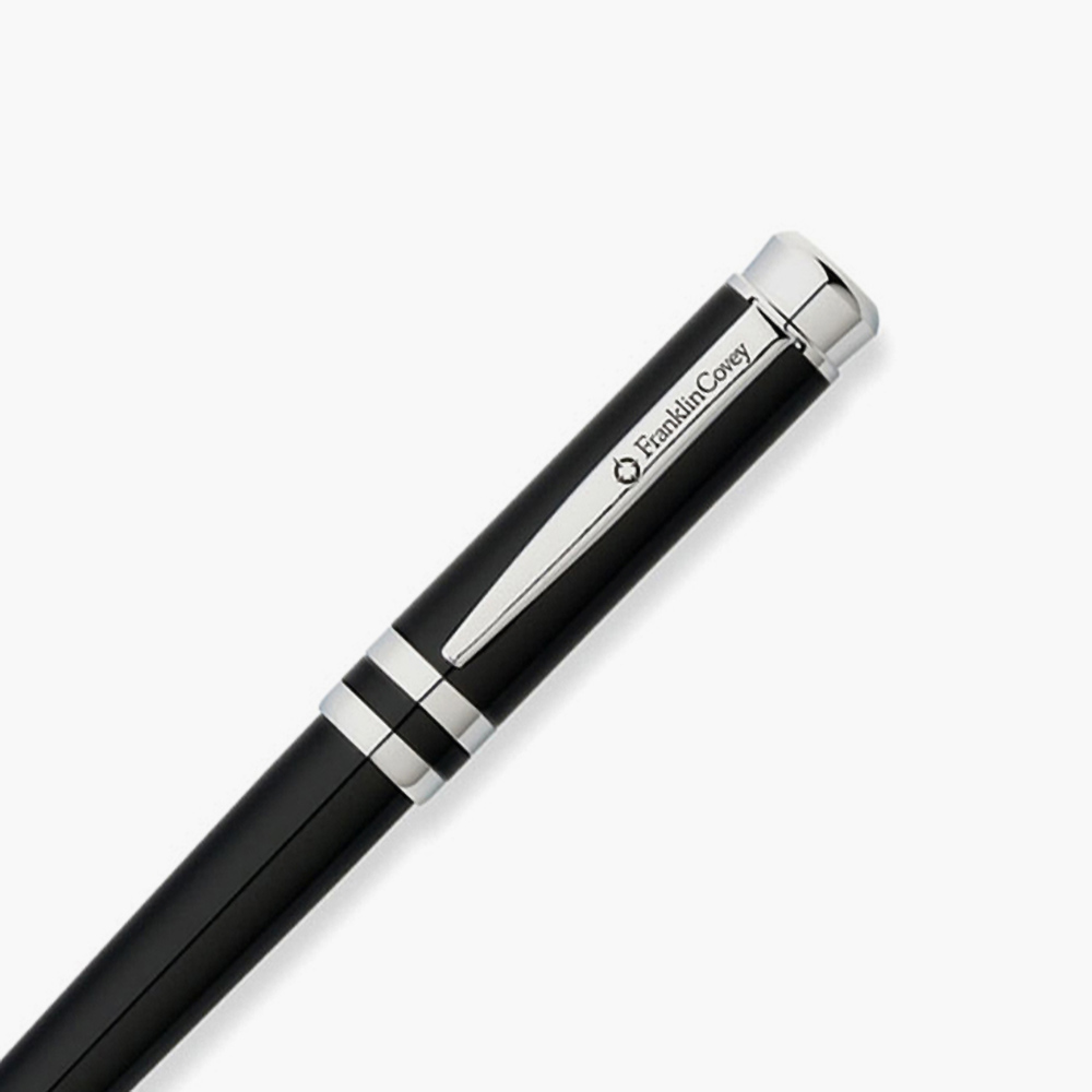 Набор FranklinCovey с шариковой ручкой и карандашом в эксклюзивном дизайне Black & Chrome с пожизненной гарантией